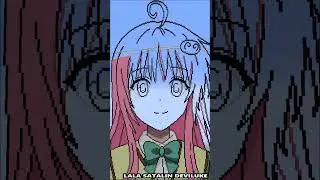 LALA SATALIN DEVILUKE Pixel Art in Minecraft #lala #minecraftpixelart #minecraft #animeart #pixel