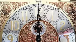 Ridgeway Grandfather Clock Chiming and Striking at Noon