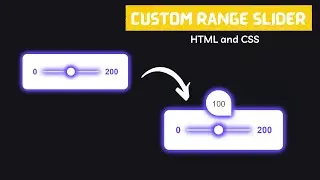 How To Make Range Slider Using HTML and CSS | Create Slider Selector For HTML CSS Website 