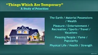 Video Bible Study: Temporary Things