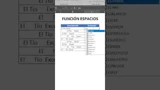 Función Espacios en Excel #excelavanzado #dataanalysis #tipscomputacion #tutorial #tipsinformatica