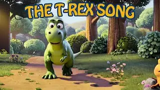 The T-Rex Song 🦖 | Stomp & Roar Dinosaur Music | Plooshi