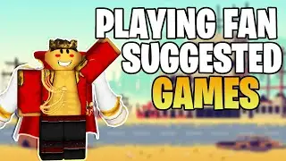 Playing Fan Suggested Roblox Games 🔴Live Stream