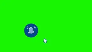 Bell Icon | Notification Button | Green Screen No Copyright Download | For YouTube With Sound Effect
