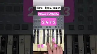 Time Piano Tutorial 🎹 #tiktok #piano