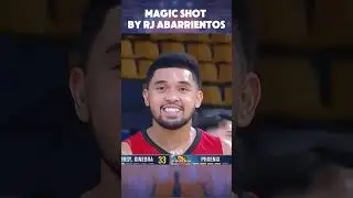 WOW MAGIC SHOT |  RJ ABARRIENTOS  #shortsvideo  #pba #ginebra #pbalive #pbahighlights #basketball