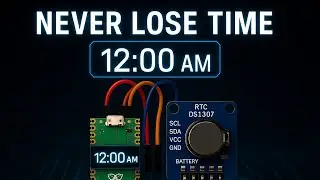 Raspberry Pi Pico with RTC DS1307 | Real-Time Clock Interfacing Tutorial (MicroPython)