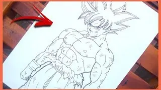 Como desenhar o Goku ultra instinto superior || How to Draw goku || Dragonball super