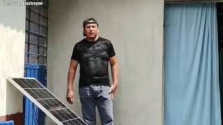 Probando módulo Fotovoltaico o celda solar