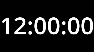 12 HOUR  TIMER - No Sound - Full HD 1080p - COUNTDOWN