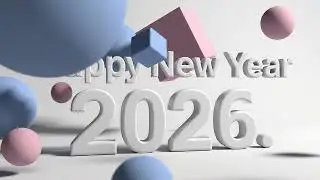 Minimalist Happy New Years Background loop 2026