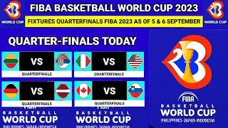 🔴Match Schedule Quarterfinals FIBA World Cup 2023 Fixtures | with Head to Head Record