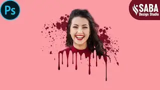 Dripping Effect | Splatter Effect | Photoshop Editing Tutorial | Saba Design Studio