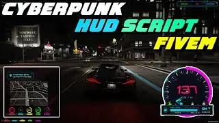 Free Cyberpunk 2077 HUD for FiveM | ES-CYBERHUD | QBCore/ESX | FiveM Tutorial 