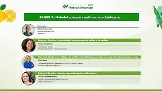 PAINEL 3   Metodologias para análises microbiológicas