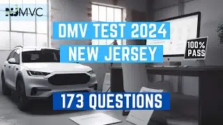100% Pass Guarantee | New Jersey DMV Written Test 2024 | 173 Real Test Questions