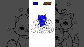 You Will Never Guess The Next Color! 🐈🟦 
