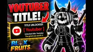 How To Get The RAREST Title In BLOX FRUITS