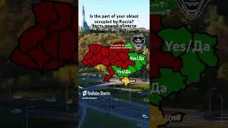 Is the part of your oblast occupied by Russia?💀 #mapping #ukraine #geography #shorts