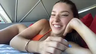 Twitch Girl Laying Down Tiny Bikini