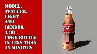 coke bottle modelling and rendering in Maya - Timelapse