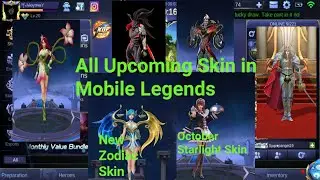 Upcoming Skins and Gameplay | Mobile Legends Bangbang | October Starlight Skin