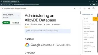 Administering an AlloyDB Database | #qwiklabs | #GSP1086
