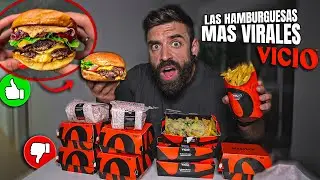 COMIENDO TODAS las HAMBURGUESAS del DELIVERY MÁS VIRAL del PAIS *VICIO* 🍔 ¿merecen la pena?