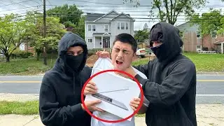 Giving Away Macbooks In The Hood!! (Gone Wrong)