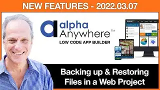 Backing up and Restoring Files in a Web Project