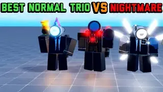 Best normal telescope trio vs nightmare mode in super box siege defense Roblox