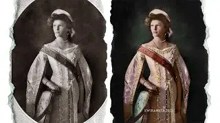 Putting colour on Grand Duchess Tatiana Nicholaevna Romanov Photoshop tutorial | Romanov history