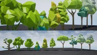 Deconstruction Stylized Trees 3D Animation in Unreal Engine
