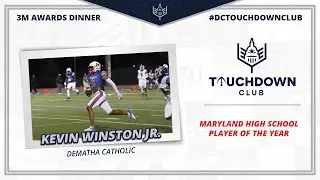 2022 DC Touchdown Club Maryland High School Player of the Year Kevin Winston Jr., DeMatha Catholic