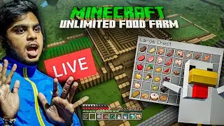 Let's Make a FOOD & IRON FARM! || Minecraft on Live || VFX GURU
