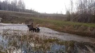 Сф мото х6 прыжок в воду...