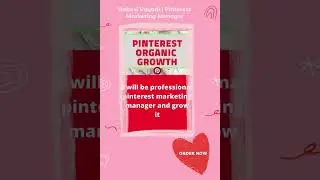I will be your professional pinterest marketing manager 
