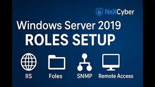 Install IIS, File Services, SNMP & Remote Access Role in Windows Server 2019 | Step-by-Step Tutorial