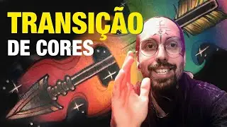 TATUEI UMA DE FLECHA COM ARCO-ÍRIS