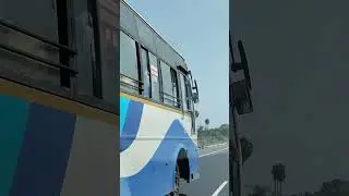Overtaking car and bus time-lapse