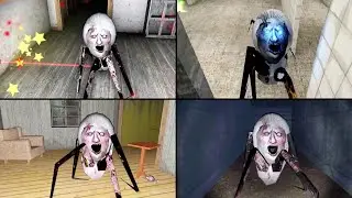 All Granny Chapters 1 2 3 4 5 With Spider Angeline Full Gameplay | Granny New Update