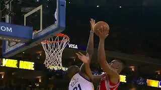 Festus Ezeli denies Terrence Jones | Rockets vs Warriors | May 19, 2015 | 2015 NBA Playoffs