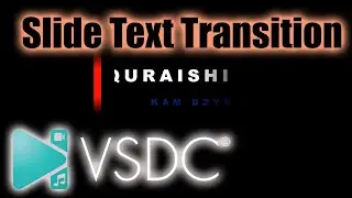 Sliding Text Transition Effect In VSDC Free Video Editor