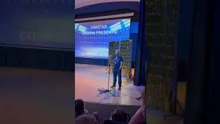 Paul Khan talks to audience at Common Ground production at Liverpool Lighthouse