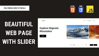 #1/2 Beautiful webpage with slider | HTML CSS TUTORIALS