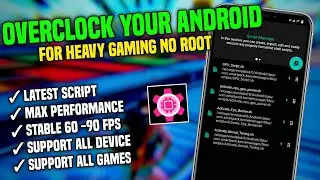 How To Overclock Android Without Root | (Stable 60-90 FPS ) | Max Performance And Max Frame Rate 🔥