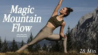 Yoga Ganzkörper Flow für alle Level | Kraft, Klarheit, Balance | 28 Min. Magic Mountain Flow ⛰️