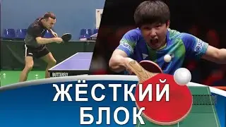 A hard block with Harimoto's example! Backhand counterpunch technique in table tennis.