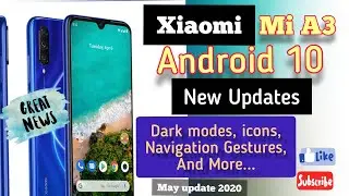 Xiaomi Mi A3 Android 10 Update- New Features-HINDI