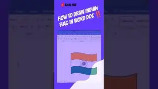 How To Draw an INDIAN Flag in a Word Document 💯🔥 #excel